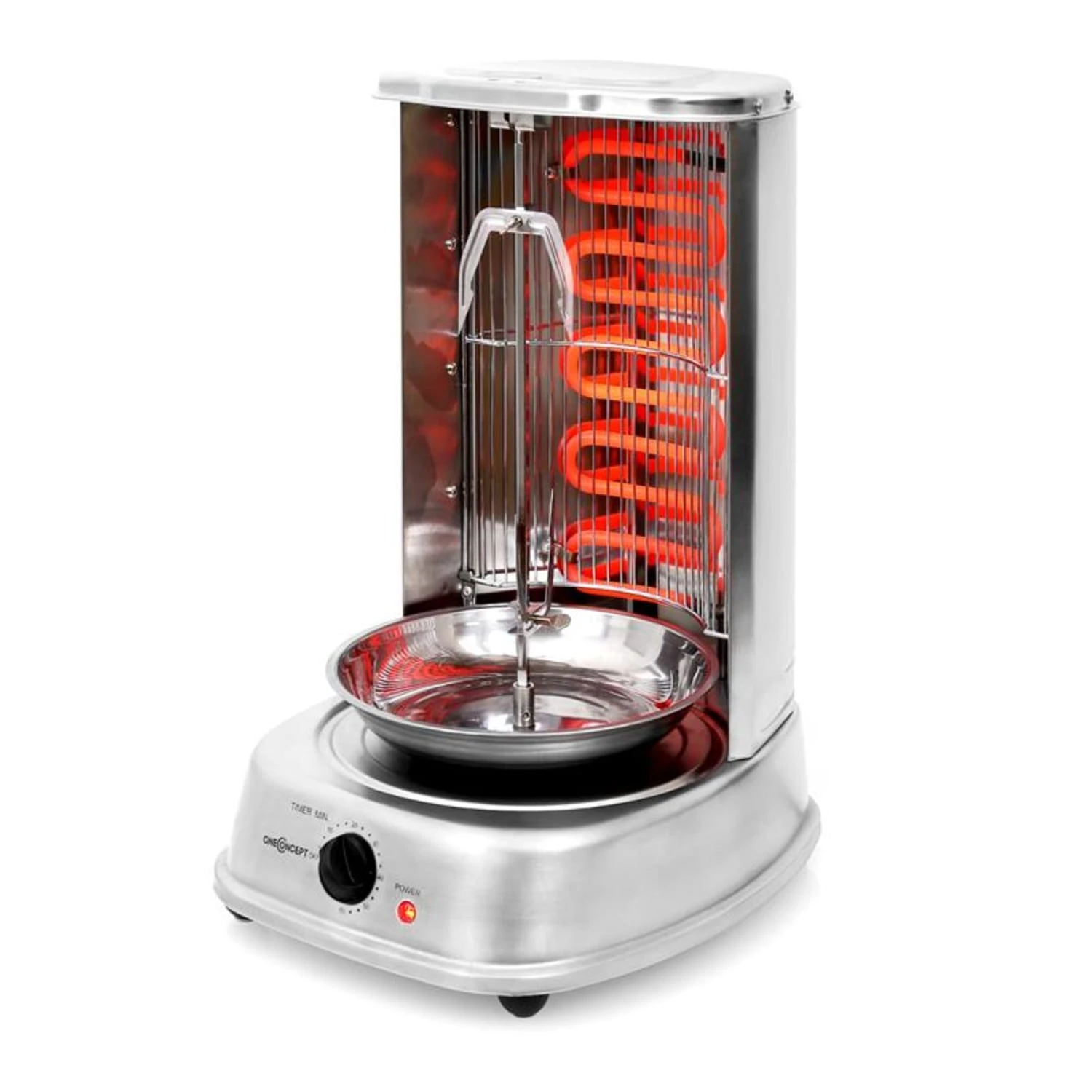 Kebap Master Vertikalgrill 1800W Edelstahl Inkl. Spieß Set 6 Kebap Master Vertikalgrill 1800W Edelstahl Inkl. Spieß Set – Bild 6