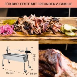 Sauenland Spanferkelgrill Mit Elektromotor Drehspieß -Klarstein Verkaufsgeschäft 10026798 de 0006 usp
