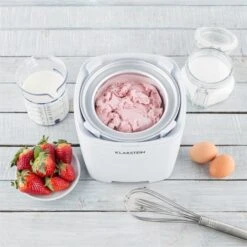 Creamberry Eiscremebereiter Flaschenkühler Frozen Yogurt 1,5l Weiß -Klarstein Verkaufsgeschäft 10028925 yy 0004 ambient Klarstein Creamberry Eisbereiter reedit