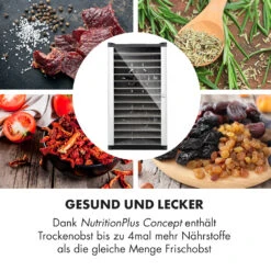 Fruit Jerky 14 Dörrautomat 1000W 30 Bis 70 °C 14 Etagen LC-Display -Klarstein Verkaufsgeschäft 10031317 de 0005 logo
