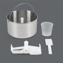 Vanilly Sky Family Eiscremebereiter Frozen Yoghurt 250W 2,5l Silber -Klarstein Verkaufsgeschäft 10031846 yy 0007 detail Klarstein Vanilly Sky Family Eiscremebereiter silber