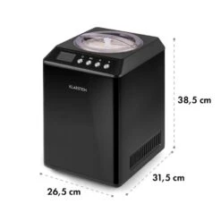 Vanilly Sky Family Eiscremebereiter Frozen Yoghurt 250W 2,5l Schwarz -Klarstein Verkaufsgeschäft 10031848 yy 0008 logo Klarstein Vanilly Sky Family Eiscremebereiter schwarz