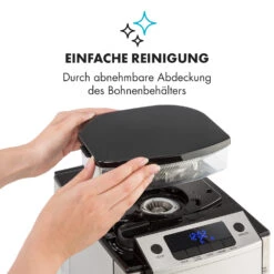 Aromatica X Kaffeemaschine Mahlwerk Glaskanne Aroma+ Edelstahl -Klarstein Verkaufsgeschäft 10032102 de 0005 logo