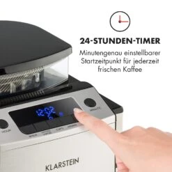 Aromatica X Kaffeemaschine Mahlwerk Glaskanne Aroma+ Edelstahl -Klarstein Verkaufsgeschäft 10032102 de 0006 logo