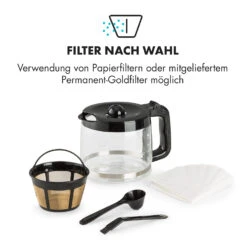 Aromatica X Kaffeemaschine Mahlwerk Glaskanne Aroma+ Edelstahl -Klarstein Verkaufsgeschäft 10032102 de 0008 logo