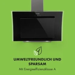 Sabia 90 Dunstabzugshaube 90cm 600m³/h LEDs 3 Leistungsstufen Schwarz -Klarstein Verkaufsgeschäft 10032292 de 0004 logo