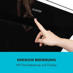 Sabia 90 Dunstabzugshaube 90cm 600m³/h LEDs 3 Leistungsstufen Schwarz -Klarstein Verkaufsgeschäft 10032292 de 0008 logo