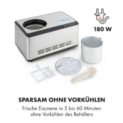 Dolce Bacio Eiscremebereiter Kompressor 2l LCD-Display Touch Edelstahl 14 Dolce Bacio Eiscremebereiter Kompressor 2l LCD-Display Touch Edelstahl -Klarstein Verkaufsgeschäft 10032322 de 0005 logo
