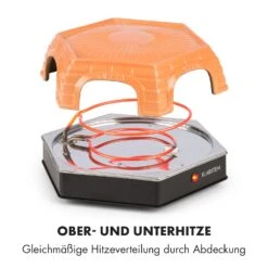 Capricciosa Pizzaofen 1500W Abdeckung Aus Terracotta Warmhaltefunktion -Klarstein Verkaufsgeschäft 10032597 de 0007 logo