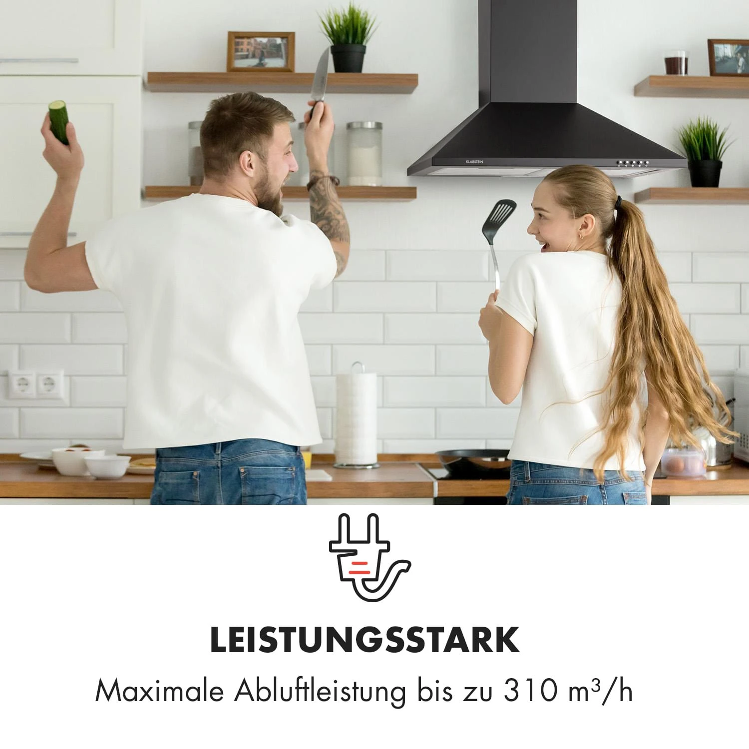 Zugspitze 60 Dunstabzugshaube Wandhaube 65W 310m³/h LED 2 Zugspitze 60 Dunstabzugshaube Wandhaube 65W 310m³/h LED – Bild 2