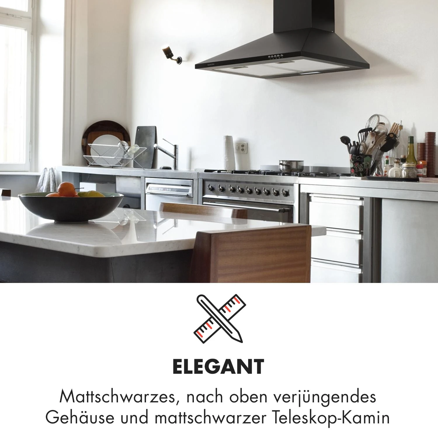 Zugspitze 60 Dunstabzugshaube Wandhaube 65W 310m³/h LED 4 Zugspitze 60 Dunstabzugshaube Wandhaube 65W 310m³/h LED – Bild 4