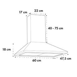 Zugspitze 60 Dunstabzugshaube Wandhaube 65W 310m³/h LED 14 Zugspitze 60 Dunstabzugshaube Wandhaube 65W 310m³/h LED -Klarstein Verkaufsgeschäft 10032681 yy 0007 logo