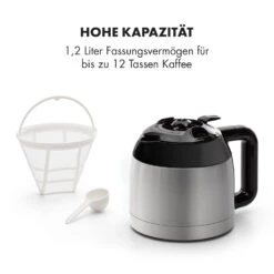 Kaffeemaschine Arabica 800W EasyTouch Control Silber/schwarz 12 Kaffeemaschine Arabica 800W EasyTouch Control Silber/schwarz -Klarstein Verkaufsgeschäft 10032772 de 0006 logo