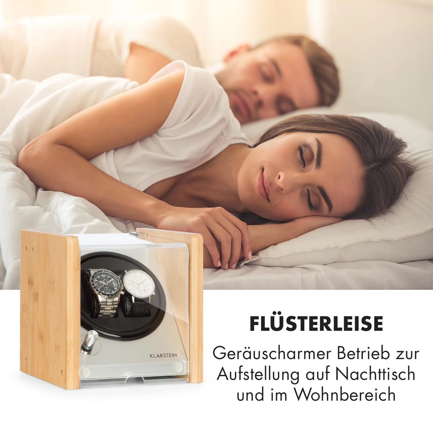 Hanoi 2 Uhrenbeweger, 2 Uhren, 3 Geschwindigkeiten, 4 Modi, Bambus 6 Hanoi 2 Uhrenbeweger, 2 Uhren, 3 Geschwindigkeiten, 4 Modi, Bambus – Bild 6