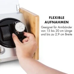 Hanoi 2 Uhrenbeweger, 2 Uhren, 3 Geschwindigkeiten, 4 Modi, Bambus 14 Hanoi 2 Uhrenbeweger, 2 Uhren, 3 Geschwindigkeiten, 4 Modi, Bambus -Klarstein Verkaufsgeschäft 10032797 de 0007 logo