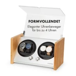 Hanoi 4 Uhrenbeweger, 4 Uhren, 3 Geschwindigkeiten, 4 Modi, Bambus 10 Hanoi 4 Uhrenbeweger, 4 Uhren, 3 Geschwindigkeiten, 4 Modi, Bambus -Klarstein Verkaufsgeschäft 10032798 de 0003 logo