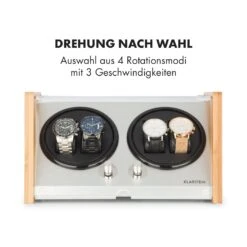 Hanoi 4 Uhrenbeweger, 4 Uhren, 3 Geschwindigkeiten, 4 Modi, Bambus 11 Hanoi 4 Uhrenbeweger, 4 Uhren, 3 Geschwindigkeiten, 4 Modi, Bambus -Klarstein Verkaufsgeschäft 10032798 de 0004 logo