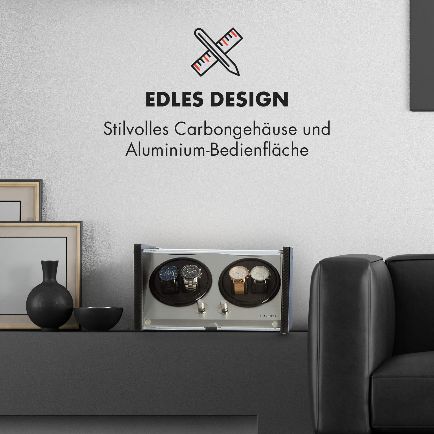 Tokyo 4 Uhrenbeweger, 4 Uhren, 3 Geschwindigkeiten, 4 Modi, Schwarz 5 Tokyo 4 Uhrenbeweger, 4 Uhren, 3 Geschwindigkeiten, 4 Modi, Schwarz – Bild 5