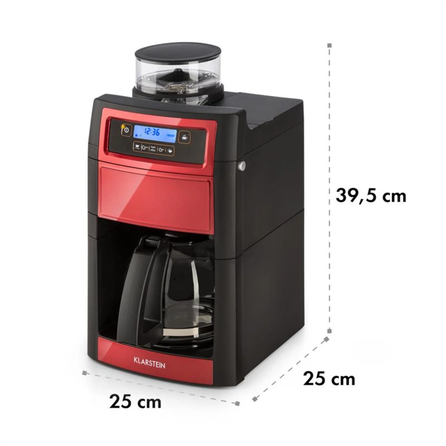 Aromatica II Duo Kaffeemaschine, Integriertes Mahlwerk, 1,25 L, Rot 11 Aromatica II Duo Kaffeemaschine, Integriertes Mahlwerk, 1,25 L, Rot – Bild 11