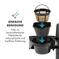 Aromatica II Set Kaffeemaschine, Mahlwerk, 1,25 L, Schwarz -Klarstein Verkaufsgeschäft 10032874 de 0007 logo