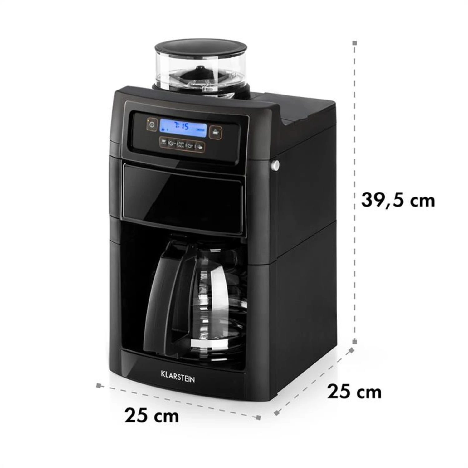Aromatica II Set Kaffeemaschine, Mahlwerk, 1,25 L, Schwarz – Bild 11