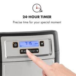 Aromatica II Thermo Kaffeemaschine, Mahlwerk, 1,25 L, Silber -Klarstein Verkaufsgeschäft 10032875 yy 0005 logo Klarstein Aromatica II Thermo Kaffeemaschine silber