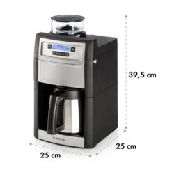 Aromatica II Thermo Kaffeemaschine, Mahlwerk, 1,25 L, Silber -Klarstein Verkaufsgeschäft 10032875 yy 0011 logo Klarstein Aromatica II Thermo Kaffeemaschine silber