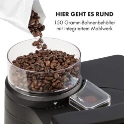 Aromatica II Thermo Kaffeemaschine, Mahlwerk, 1,25 L, Schwarz -Klarstein Verkaufsgeschäft 10032876 de 0008 logo