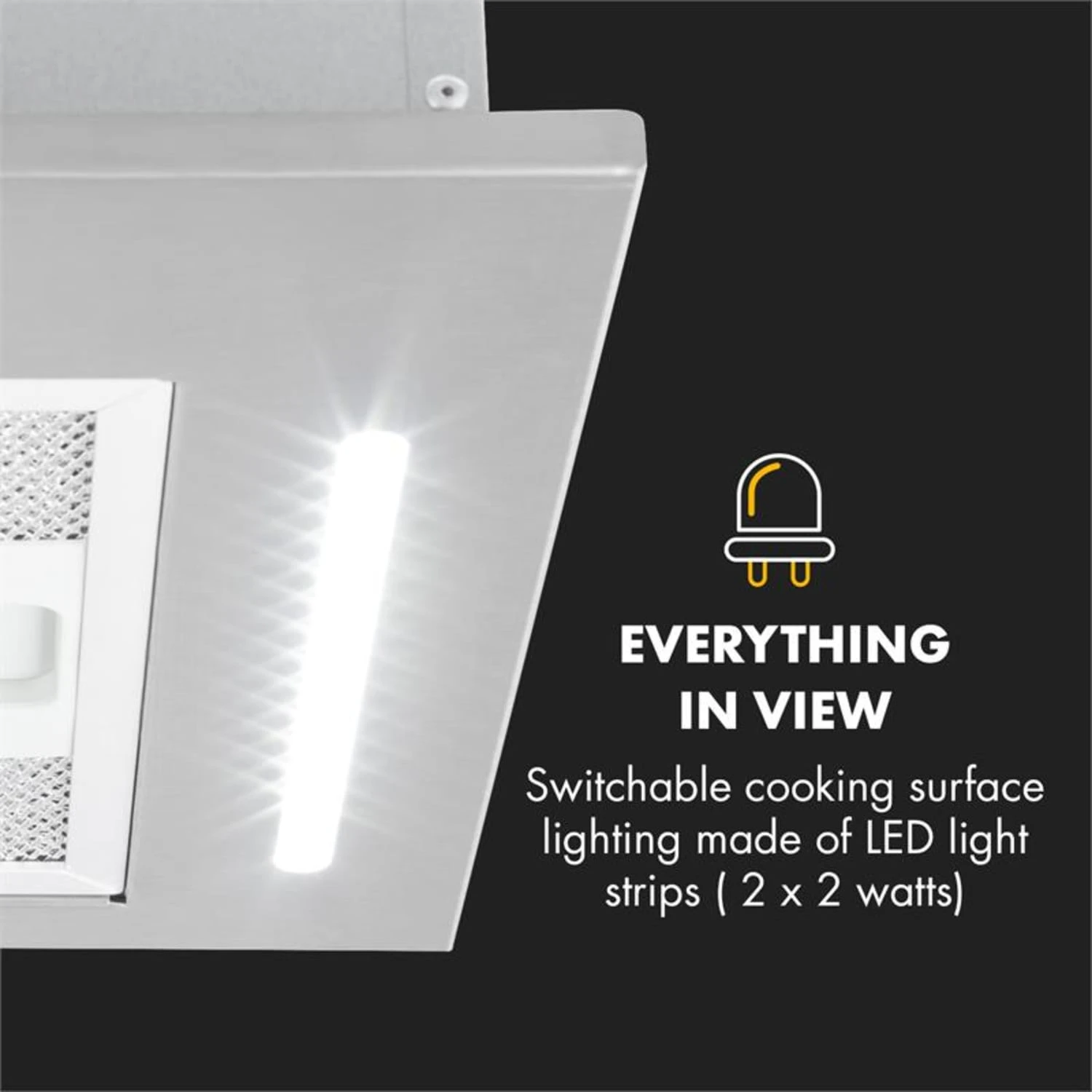 Down Under Dunstabzugshaube Einbau 60cm Abluft: 590 M³/h LED Edelstahl 6 Down Under Dunstabzugshaube Einbau 60cm Abluft: 590 M³/h LED Edelstahl – Bild 6