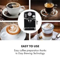 Espressionata Gusto Espressomaschine 1100W 15 Bar Druck Schwarz -Klarstein Verkaufsgeschäft 10033209 yy 0004 logo Klarstein Espressionata Gusto Espressomaschine