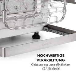 Crossfire Vertikaler Gasgrill 800°C Infrarot-Brenner 12.000 BTU Silber -Klarstein Verkaufsgeschäft 10033288 de 0009 logo