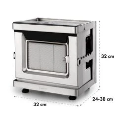 Crossfire Vertikaler Gasgrill 800°C Infrarot-Brenner 12.000 BTU Silber -Klarstein Verkaufsgeschäft 10033288 yy 0011 logo Klarstein Crossfire Vertikaler Gasgrill silber reedit