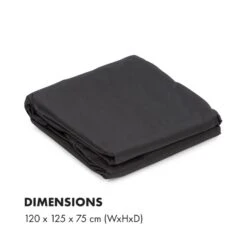 Beef Brisket Wetterschutzhaube Oxford Canvas Schwarz -Klarstein Verkaufsgeschäft 10033461 yy 0006 logo Fabric cover for OGA032