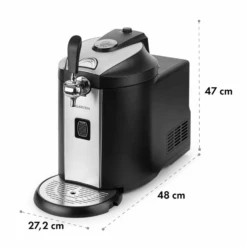 Beerkules Bierzapfanlage 5l Fässer Kompressor 120W Cooling: 4h -Klarstein Verkaufsgeschäft 10033689 yy 0011 logo Klarstein Beerkules Bierzapfanlage schwarz