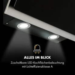 Alessia Dunstabzugshaube Kopffreihaube 350 M³/h Push Control Schwarz 16 Alessia Dunstabzugshaube Kopffreihaube 350 M³/h Push Control Schwarz -Klarstein Verkaufsgeschäft 10033697 de 0007 logo