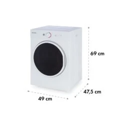Jet Set Mini-Wäschetrockner Ablufttrockner 1020W EEK C 3kg 50cm Weiß -Klarstein Verkaufsgeschäft 10034158 yy 0008 logo Klarstein Jet Set Waeschetrockner weiss