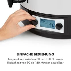 KonfiStar 50 Digital Einkocher Getränkespender 2500W 50L 100°C 180min 13 KonfiStar 50 Digital Einkocher Getränkespender 2500W 50L 100°C 180min -Klarstein Verkaufsgeschäft 10034240 de 0004 logo