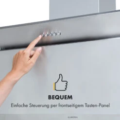 Athena 90 Dunstabzugshaube 90cm 300m³/h 69W Edelstahl -Klarstein Verkaufsgeschäft 10034395 de 0003 logo