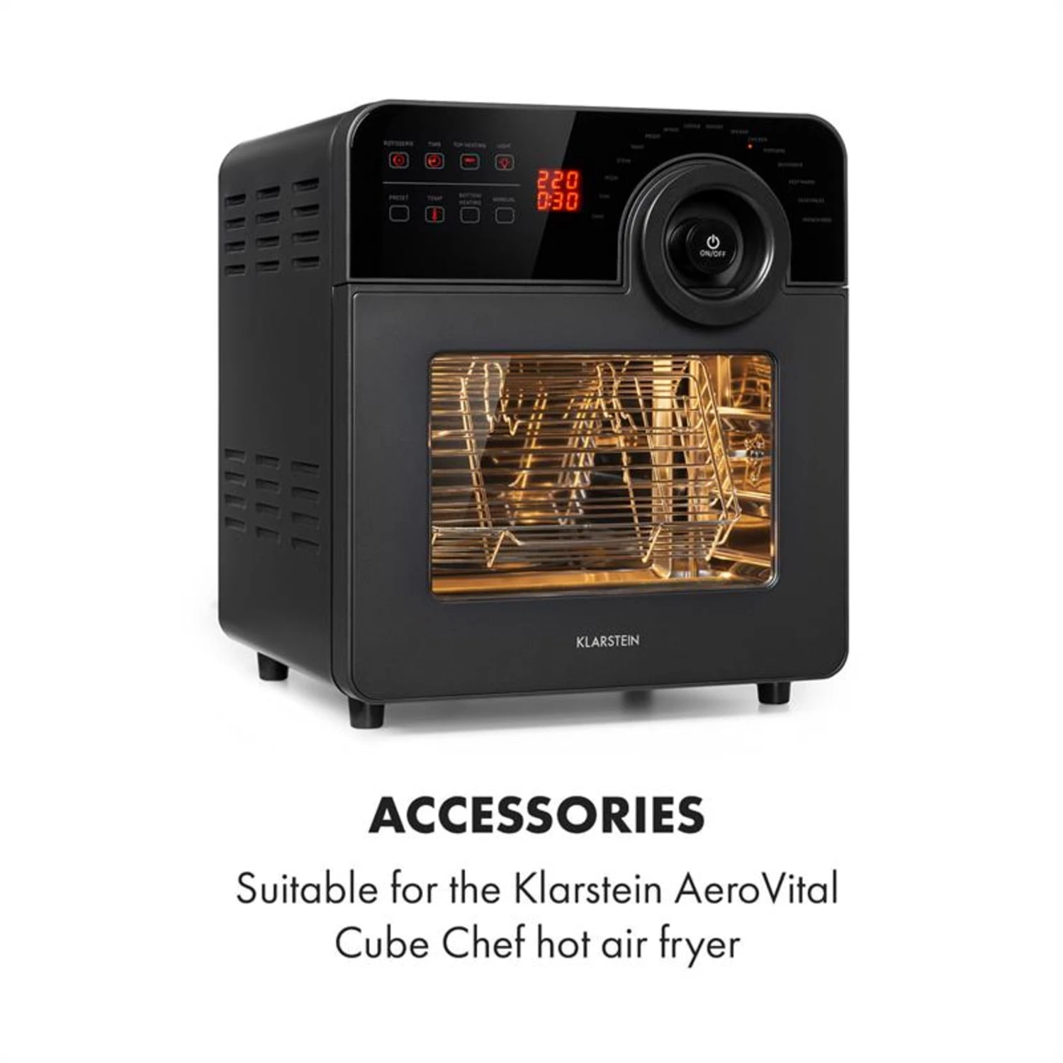 AeroVital Cube Chef Heißluftfritteuse Steak-Käfig Zubehör Edelstahl 2 AeroVital Cube Chef Heißluftfritteuse Steak-Käfig Zubehör Edelstahl – Bild 2