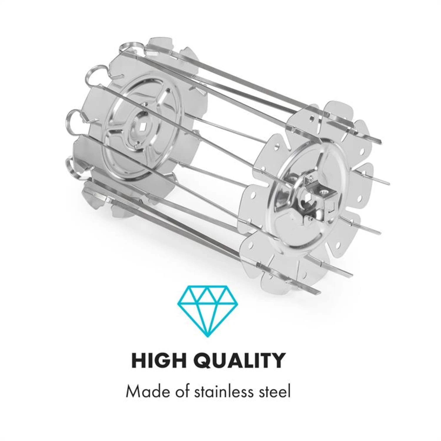 AeroVital Cube Chef Heißluftfritteuse Spießrost Zubehör Edelstahl 3 AeroVital Cube Chef Heißluftfritteuse Spießrost Zubehör Edelstahl – Bild 3