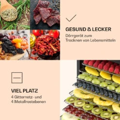 Mega Jerky Dörrautomat 650W 35-80°C LC-Touch-Display Timer 8 Ebenen -Klarstein Verkaufsgeschäft 10034439 de 0004 logo