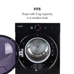 Jet Set Mini-Wäschetrockner Ablufttrockner 1020W EEK C 3kg 50cm -Klarstein Verkaufsgeschäft 10034512 yy 0006 logo Klarstein Jet Set Waeschetrockner schwarz