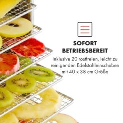 Master Jerky 300 Dörrautomat 2000W 40-90 °C 24h-Timer Edelstahl Silber -Klarstein Verkaufsgeschäft 10034544 de 0004 logo