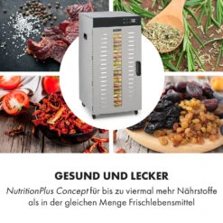 Master Jerky 300 Dörrautomat 2000W 40-90 °C 24h-Timer Edelstahl Silber -Klarstein Verkaufsgeschäft 10034544 de 0005 logo