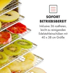 Master Jerky 550 Dörrautomat 2400W 40-90 °C 24h-Timer Edelstahl Silber 11 Master Jerky 550 Dörrautomat 2400W 40-90 °C 24h-Timer Edelstahl Silber -Klarstein Verkaufsgeschäft 10034546 de 0004 logo