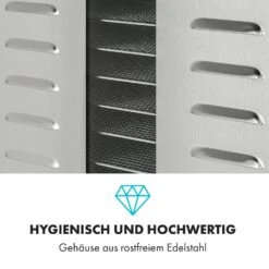 Master Jerky 550 Dörrautomat 2400W 40-90 °C 24h-Timer Edelstahl Silber 14 Master Jerky 550 Dörrautomat 2400W 40-90 °C 24h-Timer Edelstahl Silber -Klarstein Verkaufsgeschäft 10034546 de 0007 logo