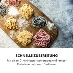 Pastamania Nudelmaschine 260W 7 Aufsätze 500 G 60 DB LED -Klarstein Verkaufsgeschäft 10034566 de 0005 logo