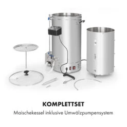 Brauheld Pro Maischekessel 3300W 45L 30-100°C Umwälzpumpe Edelstahl -Klarstein Verkaufsgeschäft 10034588 de 0006 logo