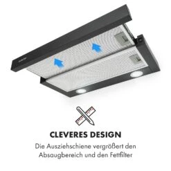 Viola Dunstabzugshaube Edelstahl 59,6 Cm 612m³/h EEK A Schwarz -Klarstein Verkaufsgeschäft 10034863 de 0006 logo