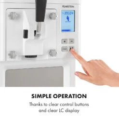 Sweet Sundae Eiscrememaschine Kompressor 1,5l Edelstahl Weiß 16 Sweet Sundae Eiscrememaschine Kompressor 1,5l Edelstahl Weiß -Klarstein Verkaufsgeschäft 10034912 uk 0007 logo Klarstein Sahnehaeubchen Eiscrememaschine weiss